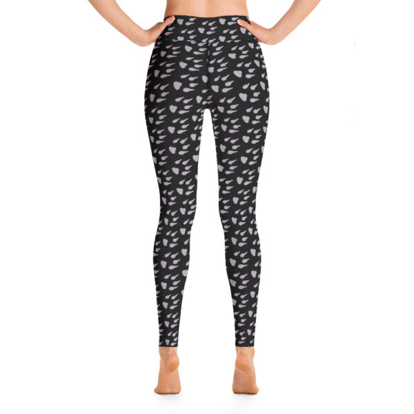 Floofins Paw Print Yoga Leggings (Black) - Image 5