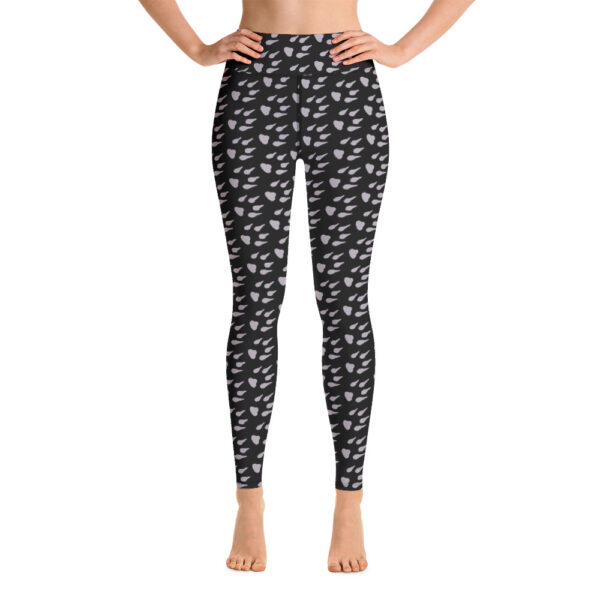 Floofins Paw Print Yoga Leggings (Black)