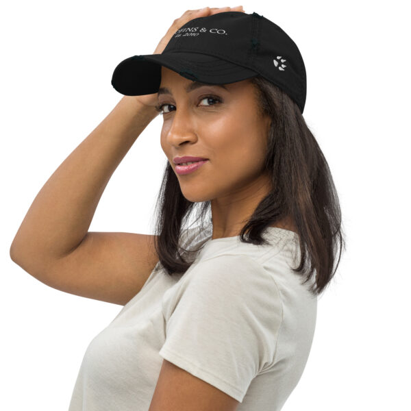 Distressed Dad Hat Black Left Front 64cd5dc202189.jpg