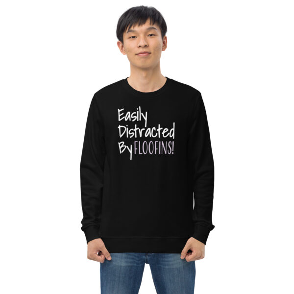 Unisex Organic Sweatshirt Black Front 6500b93e30cd8.jpg